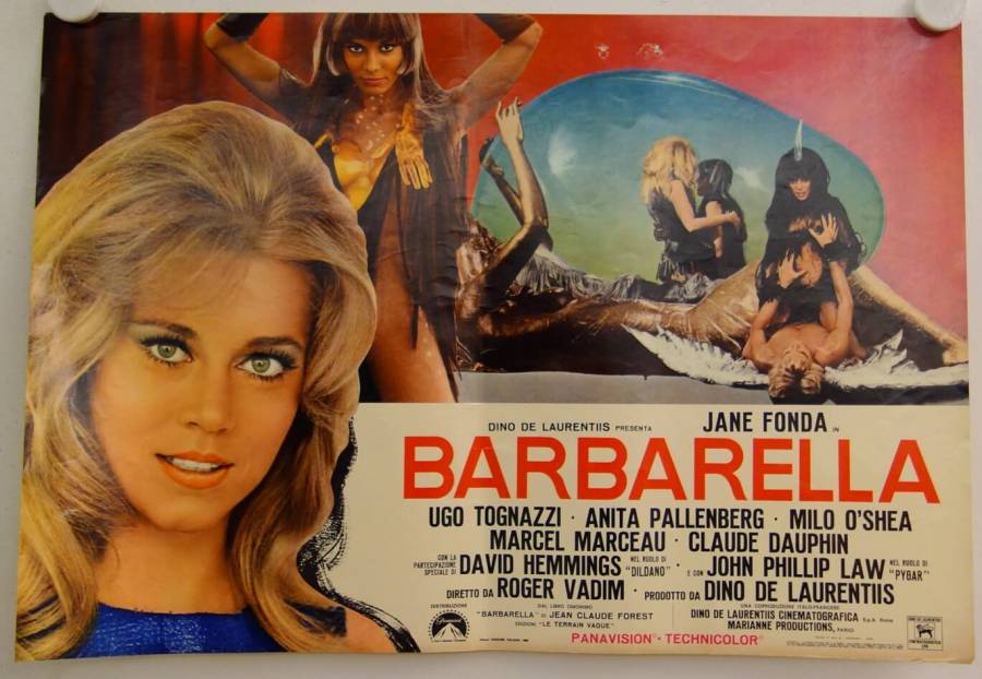 Barbarella original release italian fotobusta movie poster