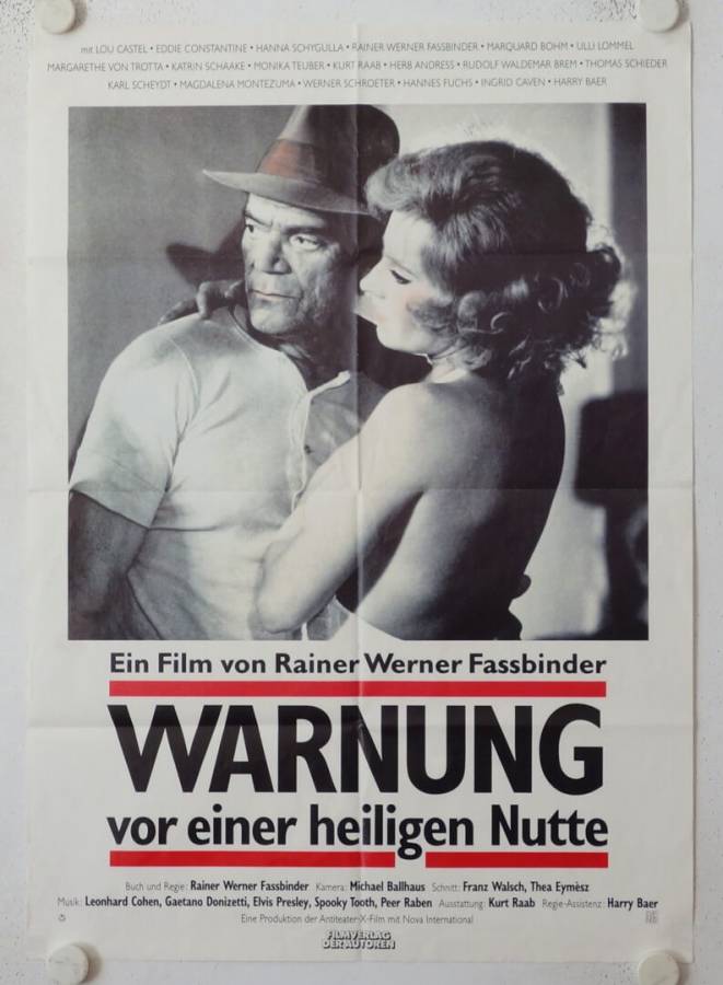 Warnung vor einer heiligen Nutte originales deutsches Filmplakat