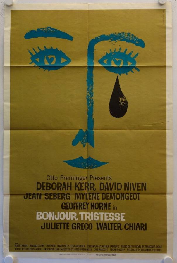 Bonjour Tristesse original release US Onesheet movie poster