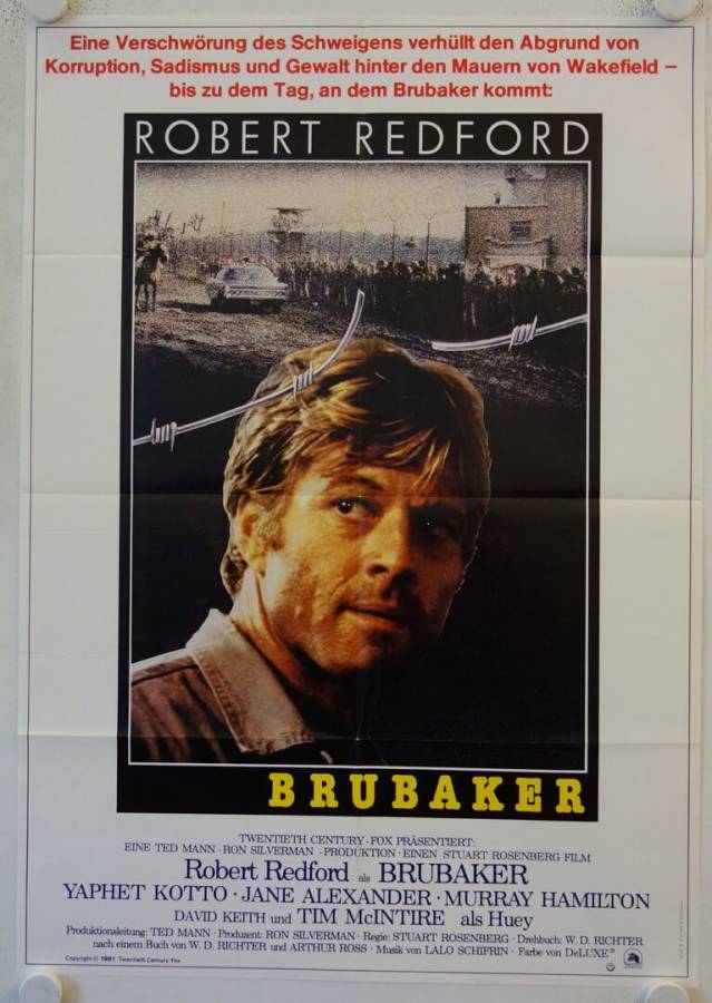 Brubaker originales deutsches Filmplakat