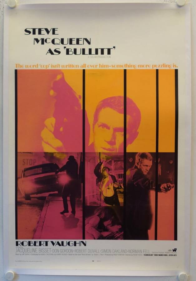 Bullitt originales US Int'l Onesheet Filmplakat