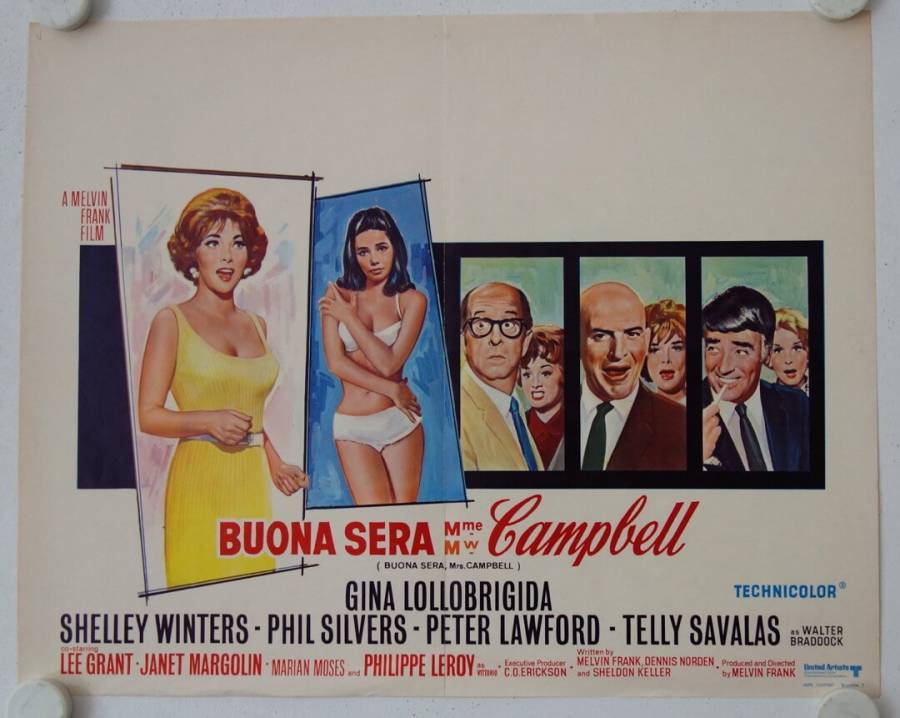 Buona Sera, Mrs. Campbell original release belgian movie poster