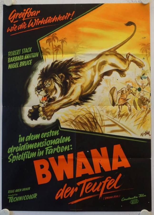Bwana Devil original release german movie poster