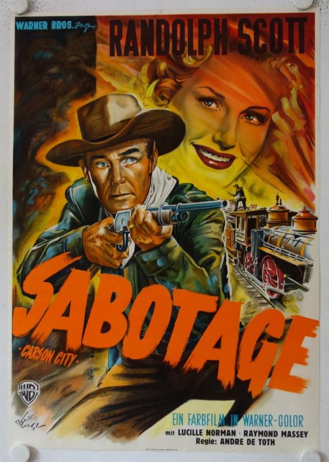 Carson City original release german movie poster