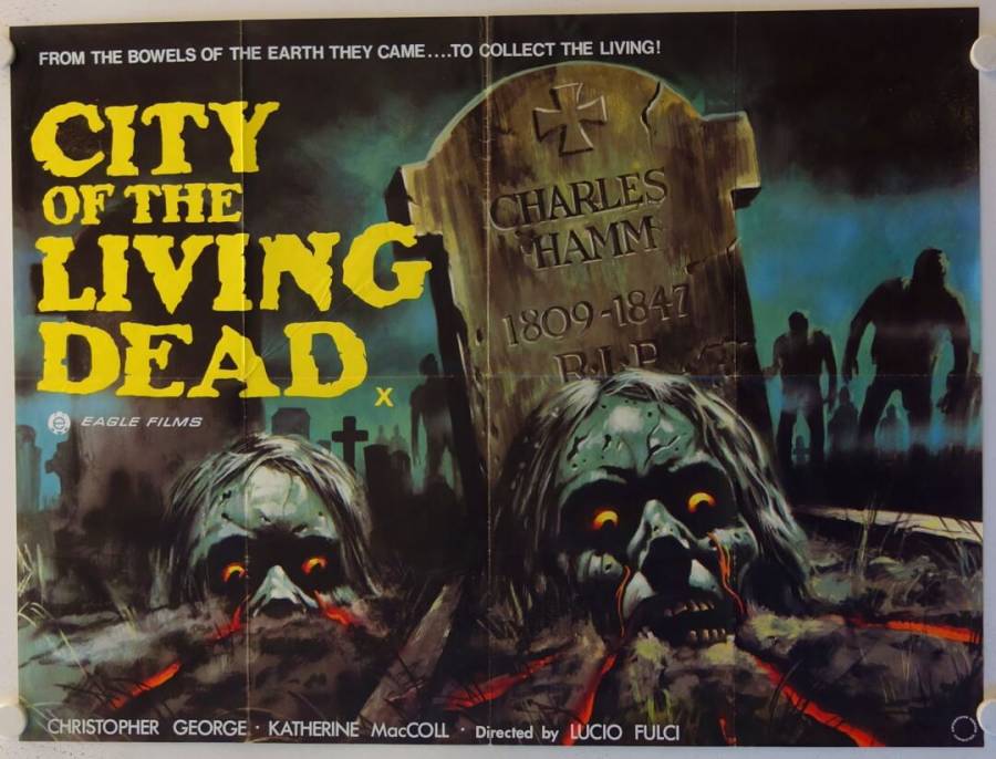 City of the Living Dead original release british quad movie poster