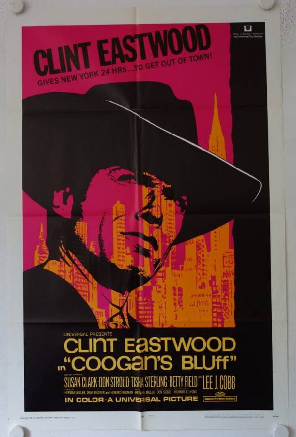 Coogan's Bluff original release US Onesheet movie poster