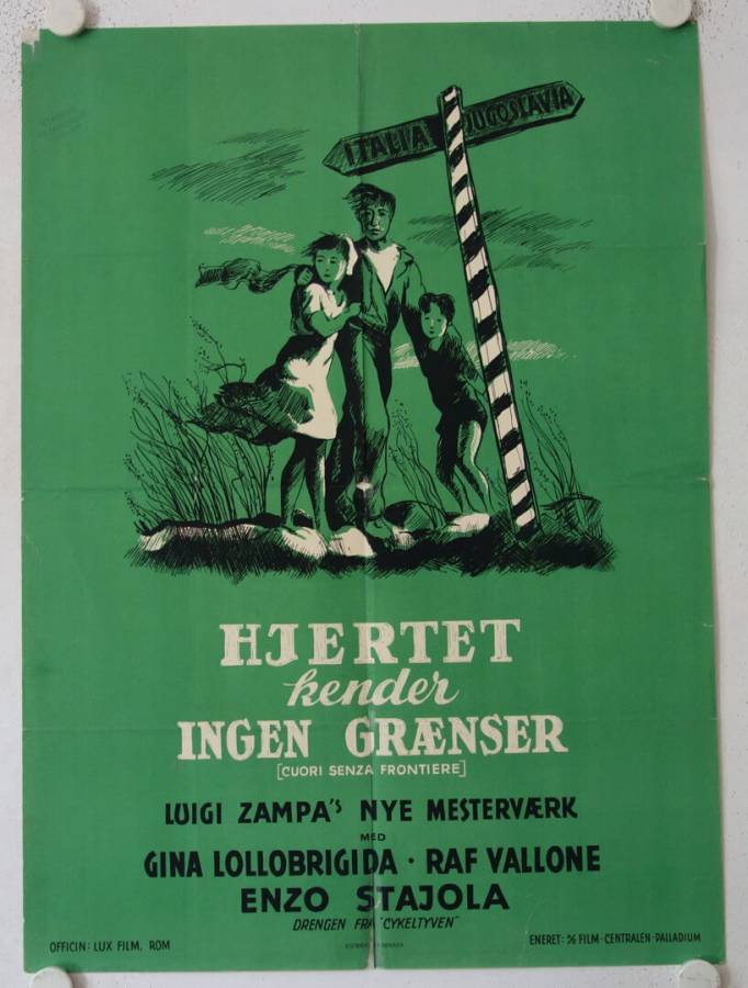 Cuori senza frontiere - The White Line original release danish movie poster