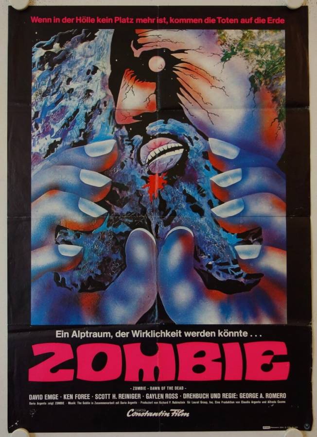 Zombie originales deutsches Filmplakat