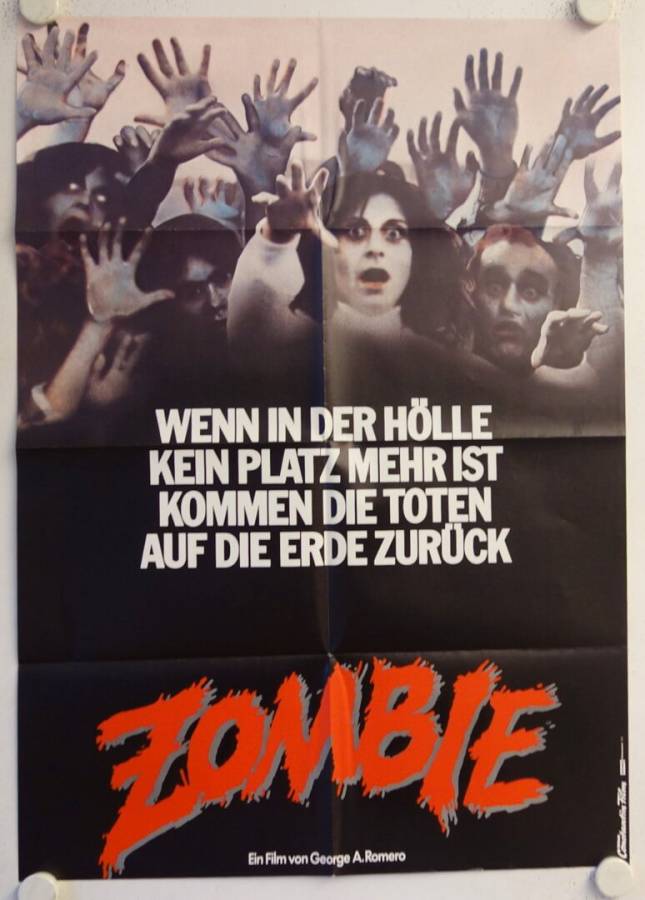 Zombie originales deutsches Filmplakat