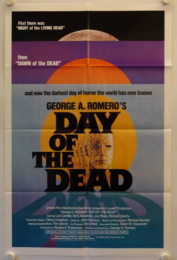 Day of the Dead original release US Onesheet movie poster