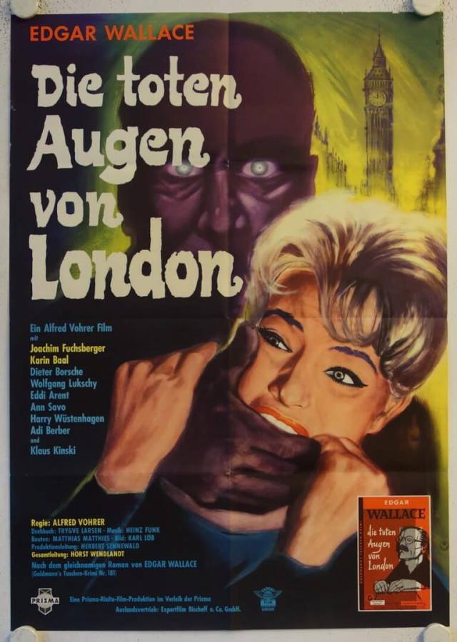 Die toten Augen von London originales deutsches Filmplakat