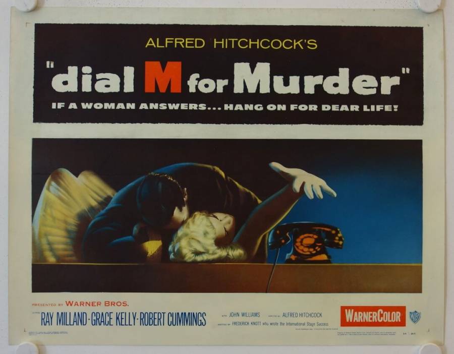 Dial M for Murder original US halfsheet movie poster