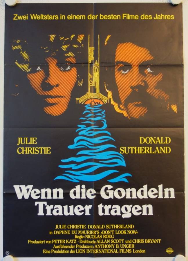 Wenn die Gondeln Trauer tragen originales deutsches Filmplakat