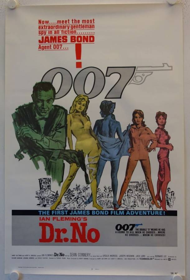 Dr. No re-release US Onesheet movie poster