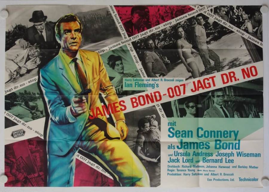 Dr. No original german doublepanel movie poster