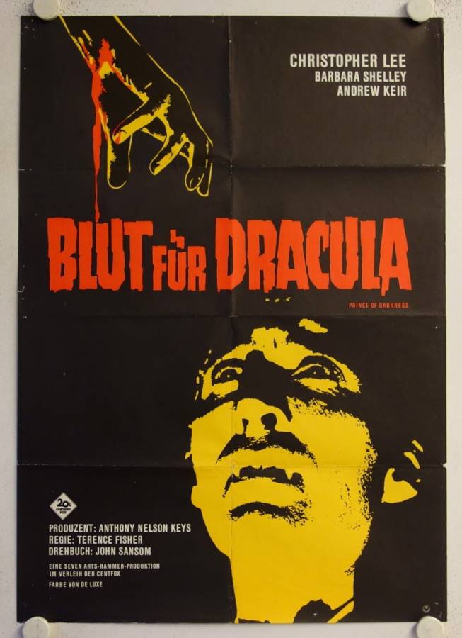 Dracula Prince of Darkness original release german movie poster