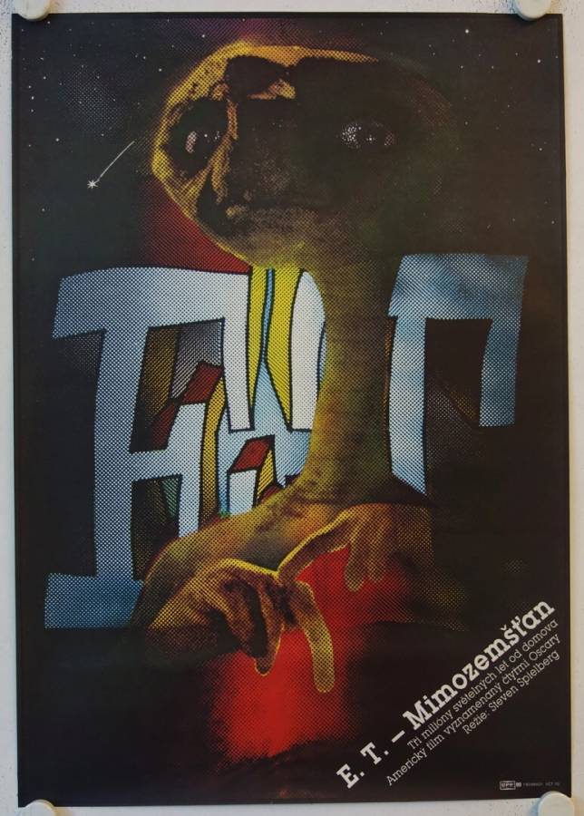 E.T. - The Extra Terrestrial original release czech movie poster