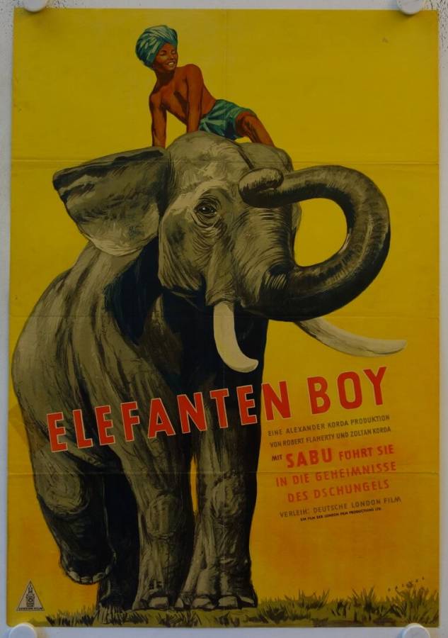 Elephant Boy re-release german movie poster