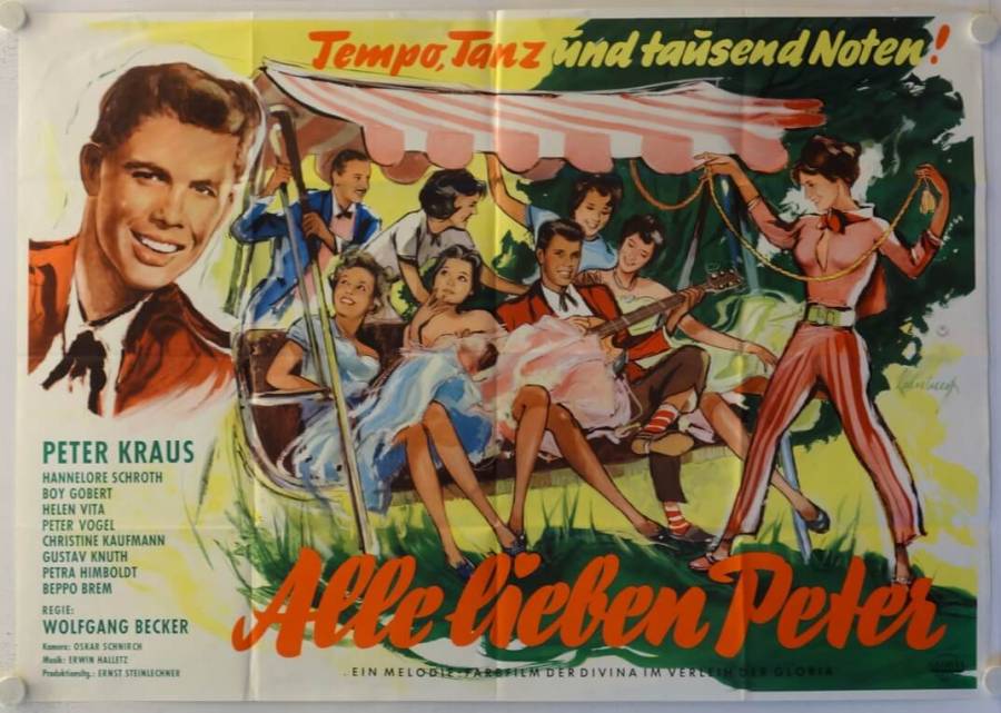 Alle lieben Peter originales deutsches A0-Filmplakat