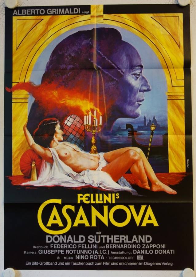 Fellinis Casanova originales deutsches Filmplakat