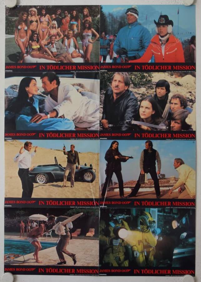 For your Eyes only original release german lobby card set