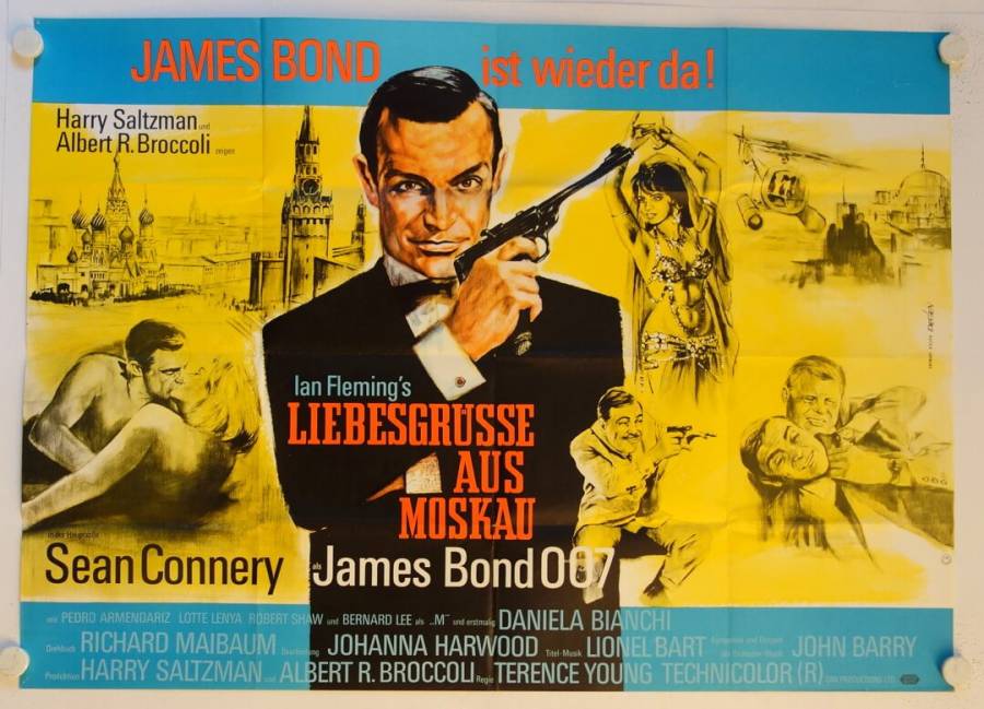 James Bond 007 - Liebesgrüsse aus Moskau originales deutsches A0-Filmplakat