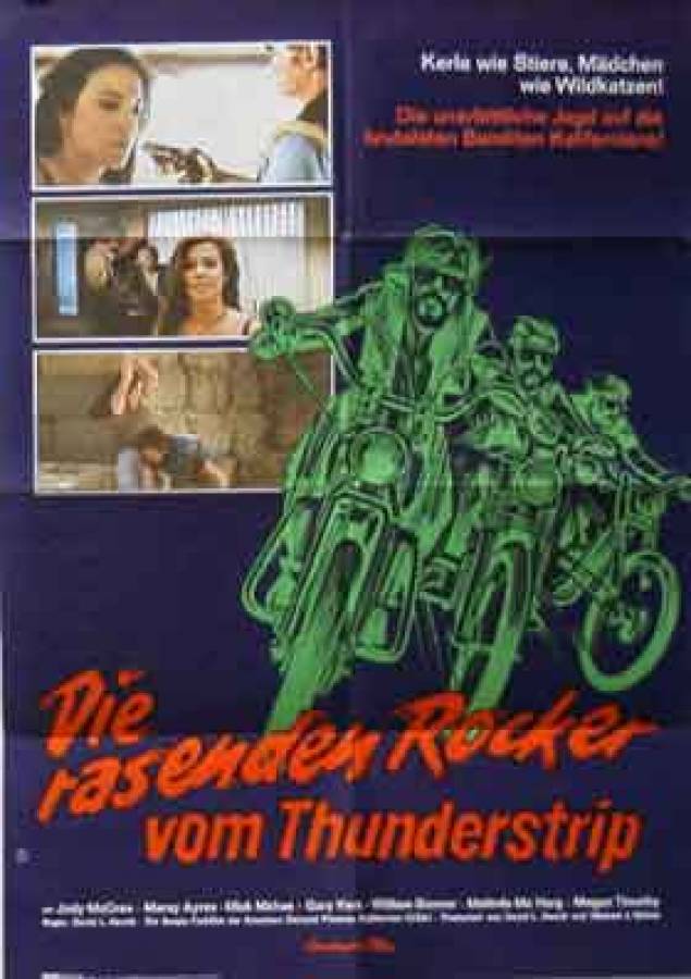 Die rasenden Rocker vom Thunder Strip originales deutsches Filmplakat