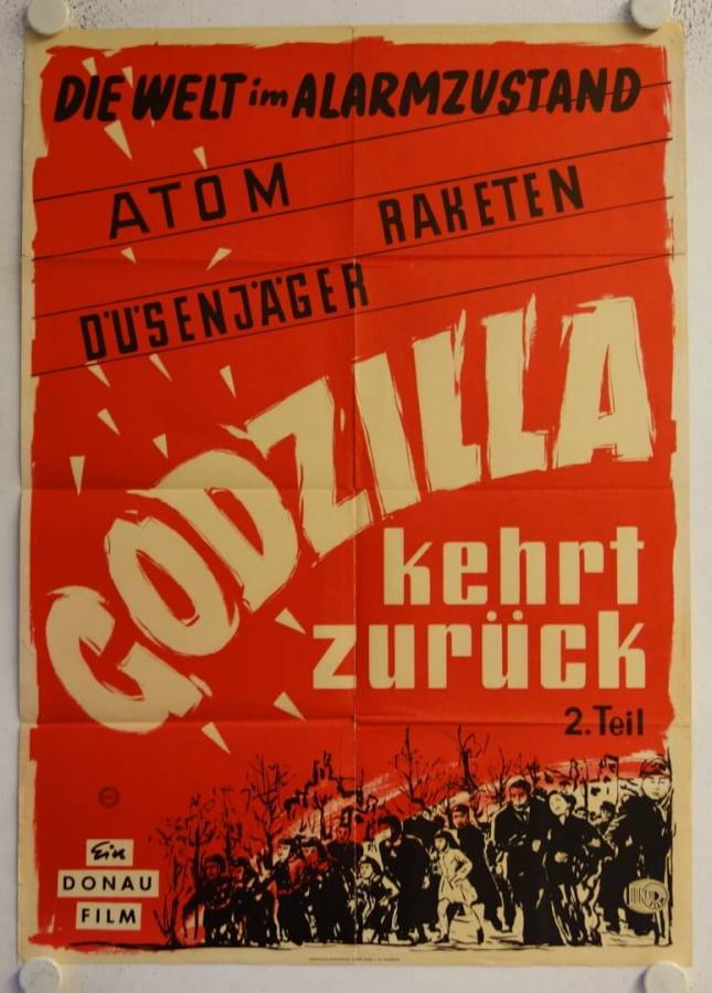 Godzilla raids again original release german movie poster