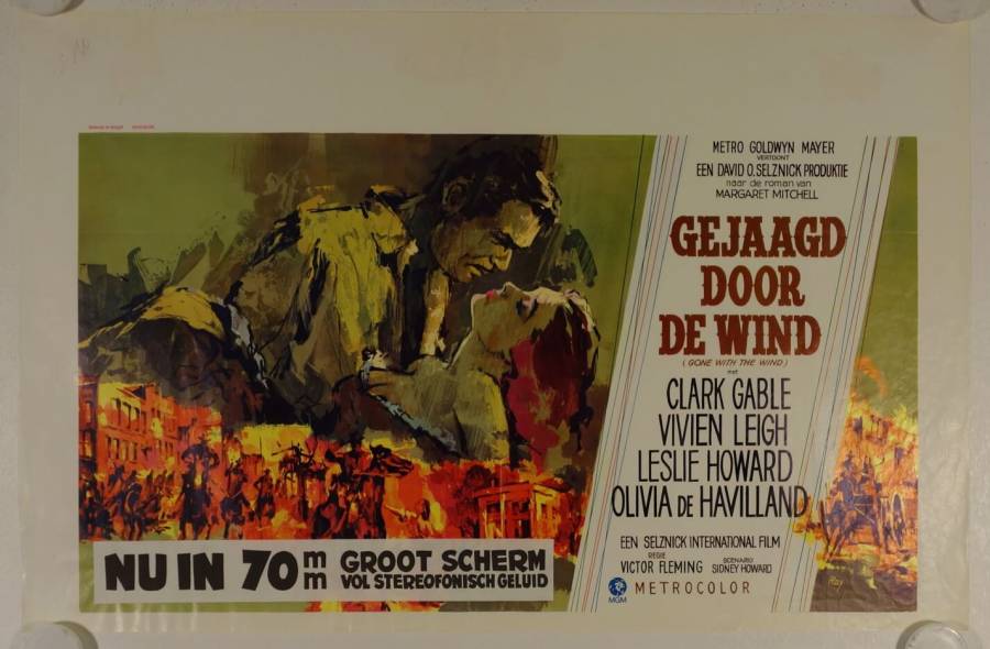 Vom Winde verweht originales Filmplakat aus Belgien R74