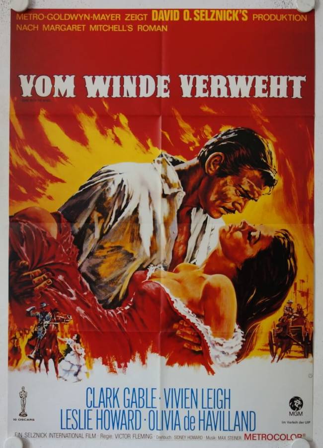 Gone with the Wind re-release german movie poster