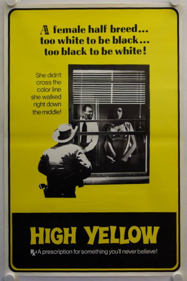High Yellow original release US onesheet movie poster