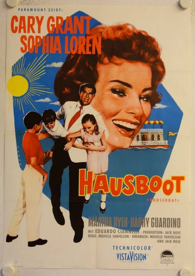 Hausboot originales deutsches Filmplakat (R60s)