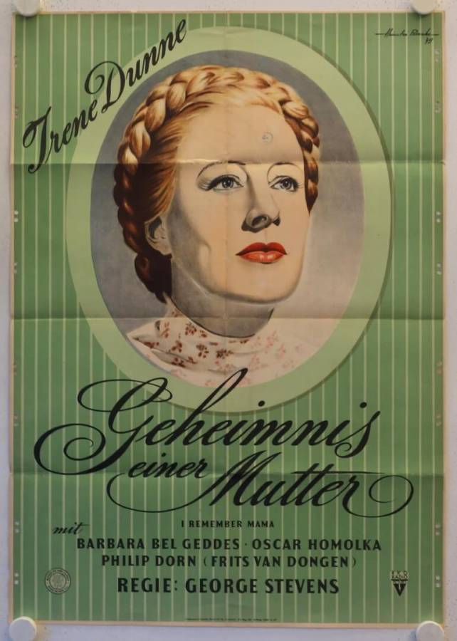 I remember Mama original release german movie poster