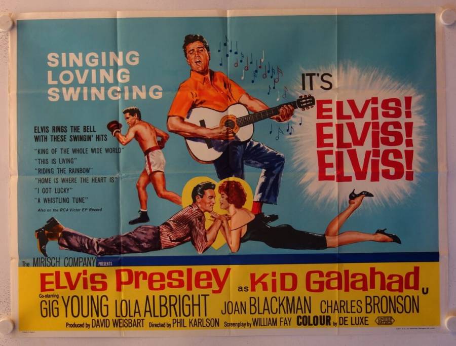 Kid Galahad original release British Quad movie poster