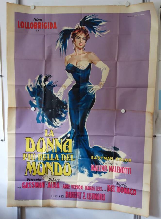 La donna più bella del mondo - Beautiful But Dangerous original release large italian movie poster