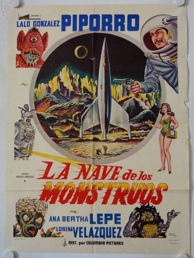 La Nave de los Monstruos - Ship of Monsters original release mexican movie poster