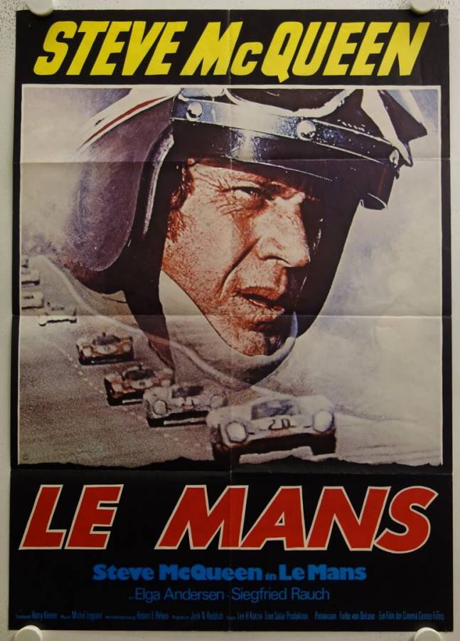 Le Mans original release german movie poster