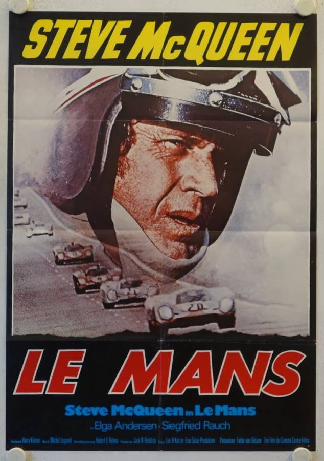 Le Mans original release german movie poster