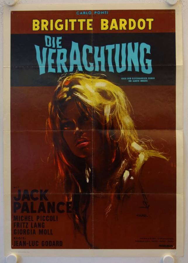 Die Verachtung originales deutsches Filmplakat