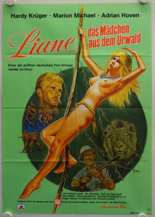 Liane Jungle Goddess re-release german movie poster