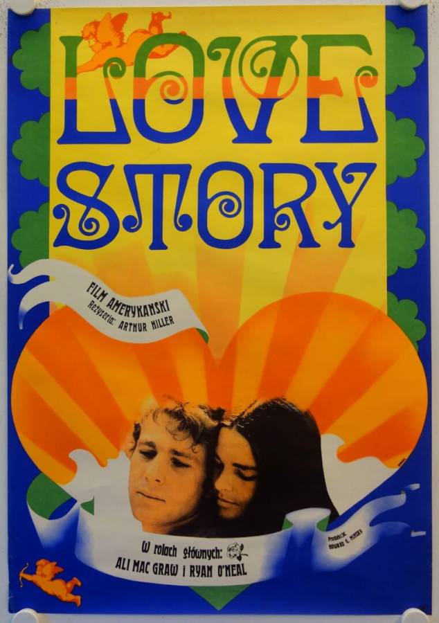 Love Story original release polish movie poster