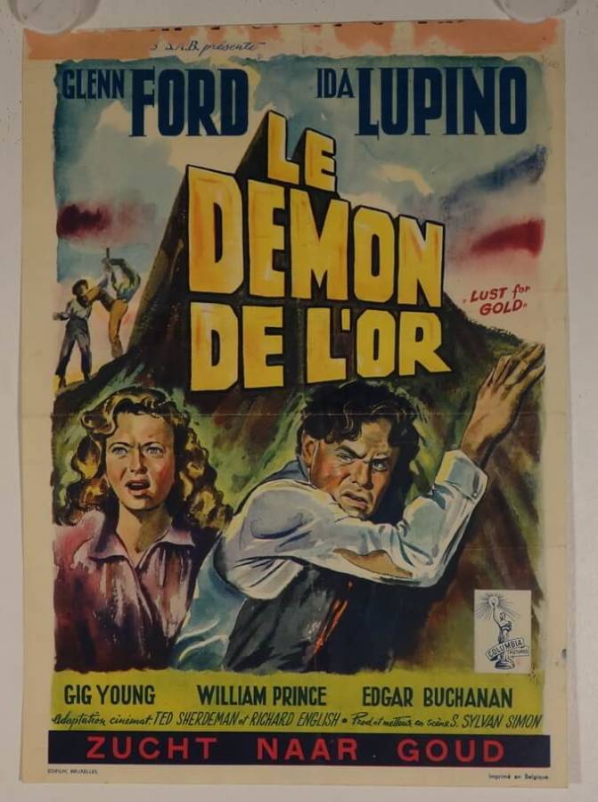 Lust for Gold original release belgian movie poster