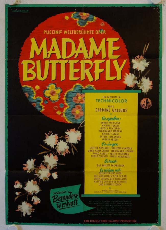 Madame Butterfly original release german movie poster