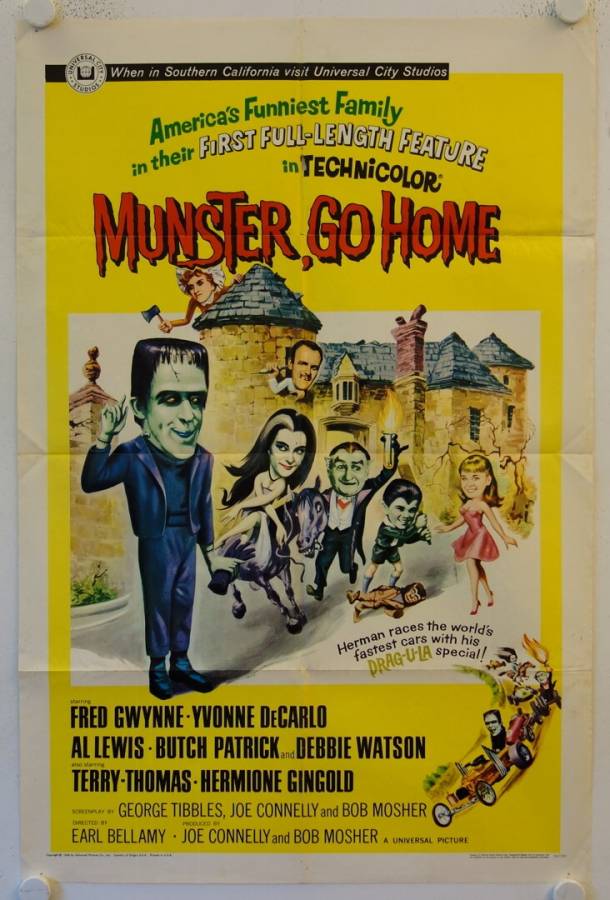 Munster, Go Home original release US Onesheet movie poster