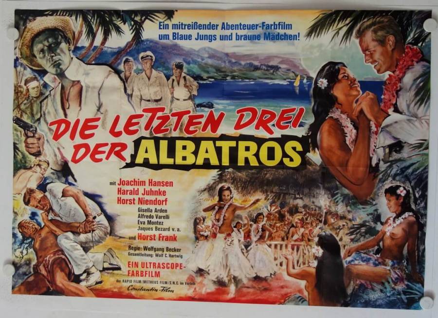 Mutiny in the South Seas original release german double-panel movie poster