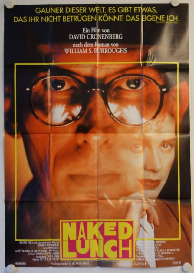 Naked Lunch original release german double-panel movie poster