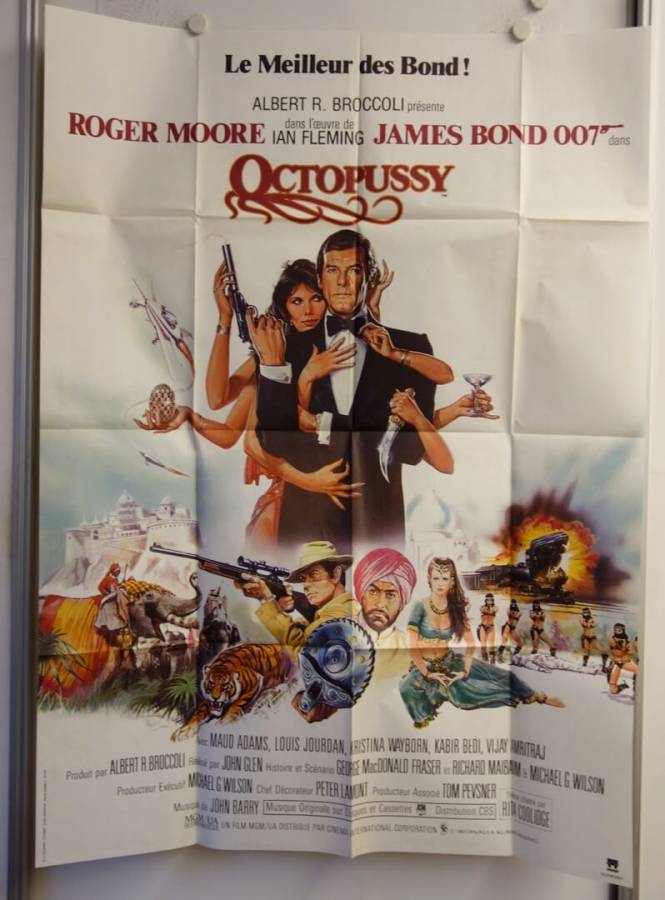 James Bond 007 - Octopussy originales Filmplakat aus Frankreich