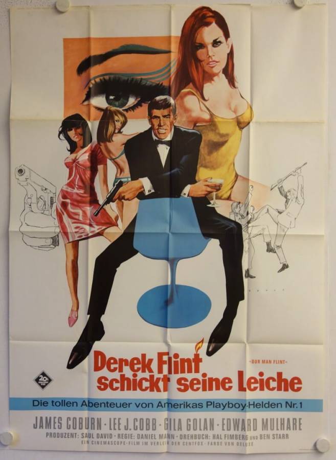 Our Man Flint original release german double-panel movie poster