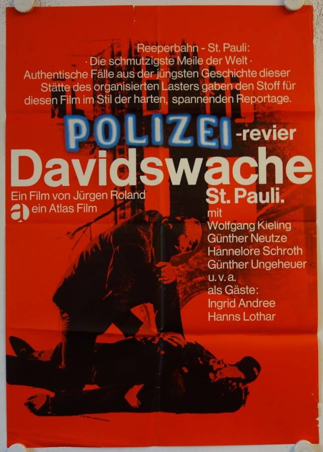 Polizeirevier Davidswache St. Pauli originales deutsches Filmplakat