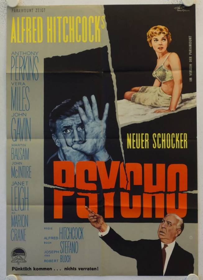 Psycho originales deutsches Filmplakat